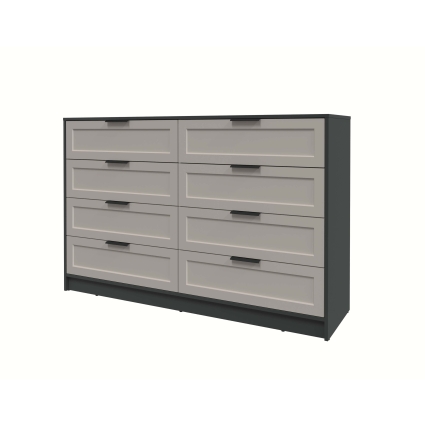 Kомод Тренд КТ-К157 (Антрацит ЛДСП/ Луна ЛМДФ) Ш1565 В1020 Г451